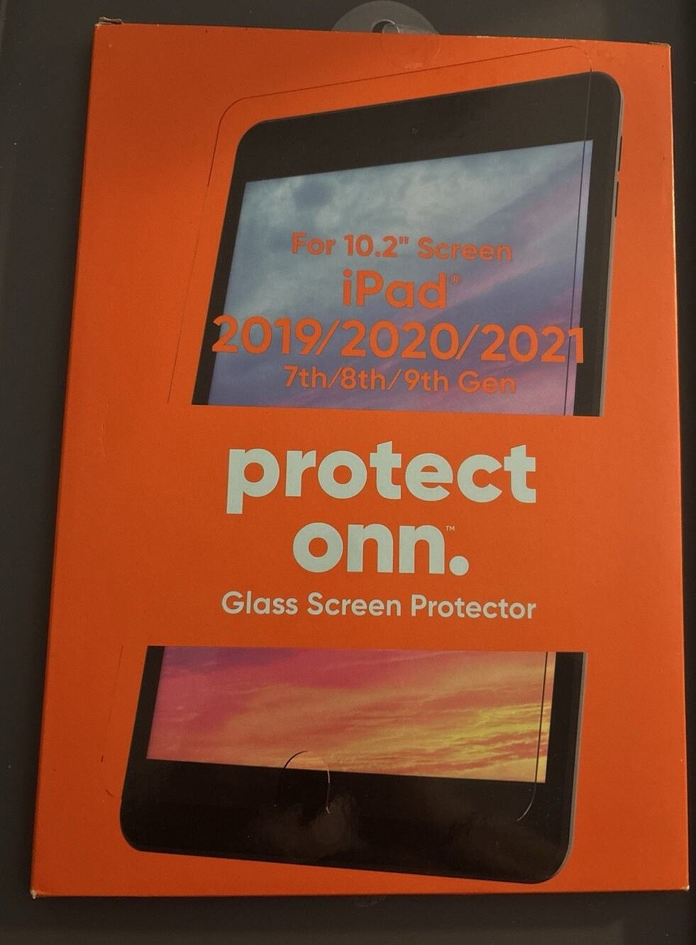 Protect Onn. iPad Glass Screen Protector For 10.2” Screen 2019-21, 7th-9th Gen